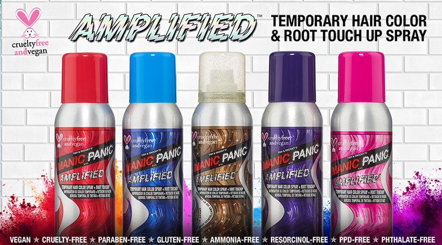 7. Manic Panic Amplified Temporary Hair Color Spray in Blue Angel - wide 2