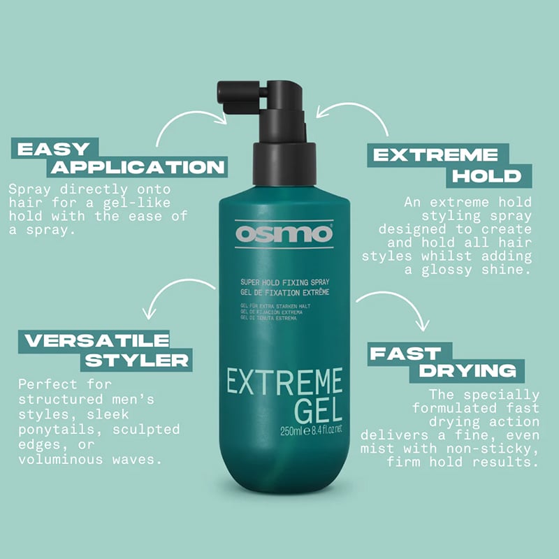 OSMO Extreme Firm Gel Spray, 250ml - Image 3