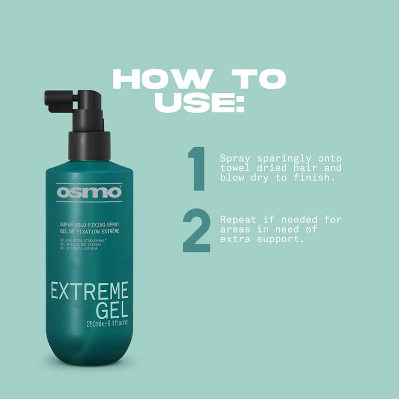 OSMO Extreme Firm Gel Spray, 250ml - Image 4