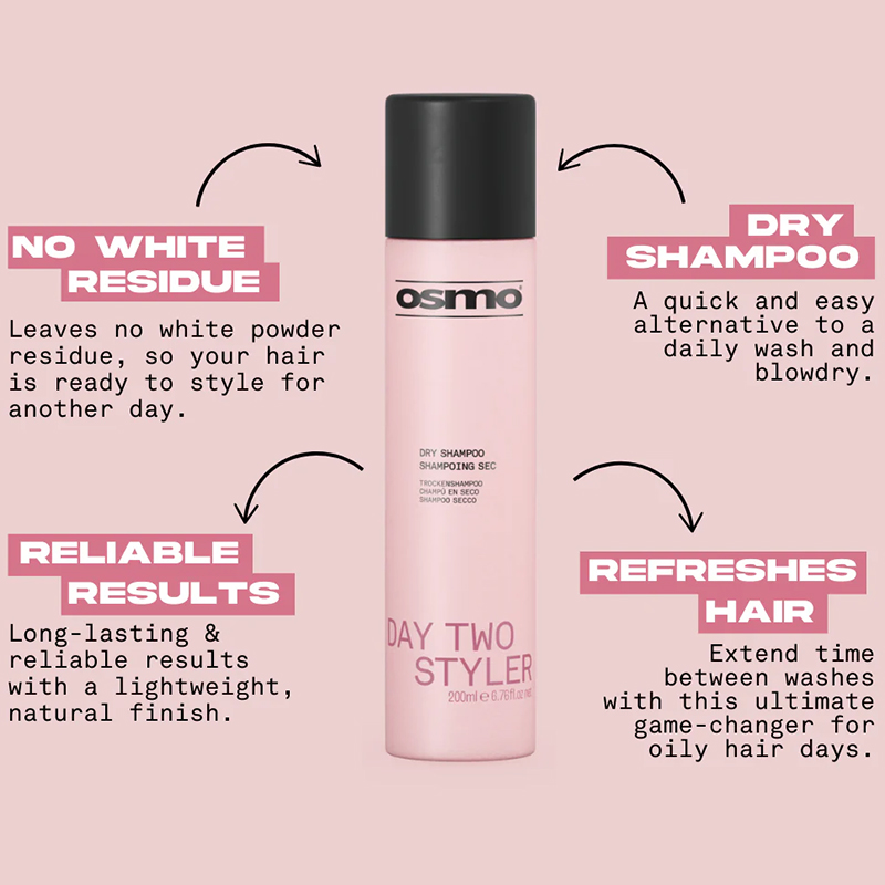OSMO Day Two Styler & Dry Shampoo, 200ml - Image 3