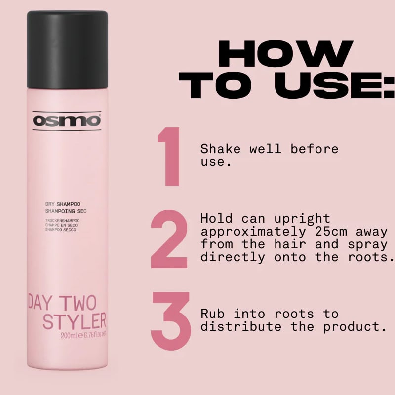 OSMO Day Two Styler & Dry Shampoo, 200ml - Image 4