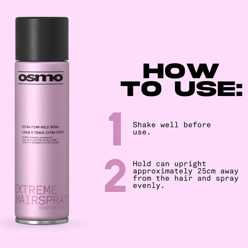 OSMO Extreme Extra Firm Hairspray, 500ml - Image 4