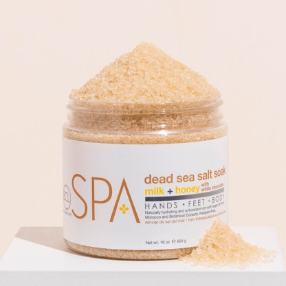 BCL Spa Milk & Honey with White Chocolate Dead Sea Salt Soak, 454g - Image 2