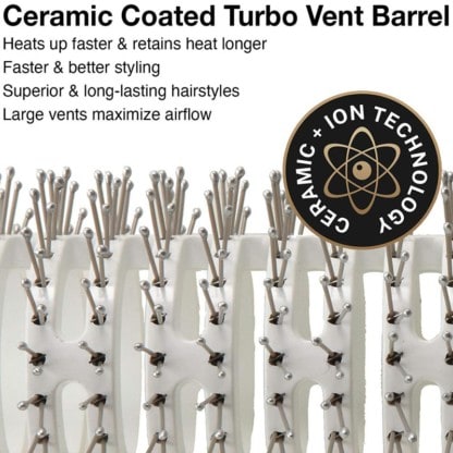 Olivia Garden Ceramic & Ion Turbo Vent Pro Brush, 45mm - Image 2