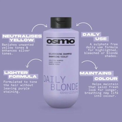 OSMO Daily Blonde Silverising Shampoo - Image 3