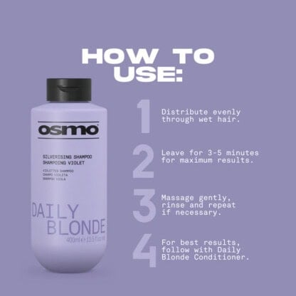 OSMO Daily Blonde Silverising Shampoo - Image 4