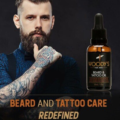 Woody's for Men Beard & Tattoo Oil, 30ml - Image 3