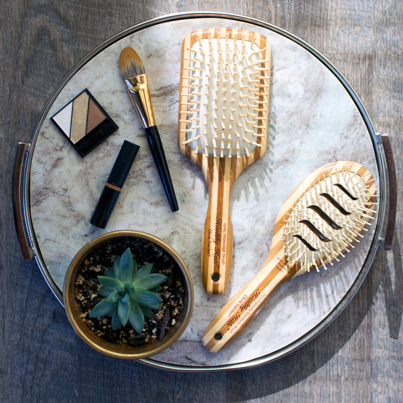 Olivia Garden Healthy Hair Bamboo Paddle & Cushion Brush Collection - Image 8