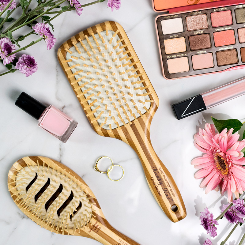 Olivia Garden Healthy Hair Bamboo Paddle & Cushion Brush Collection - Image 7