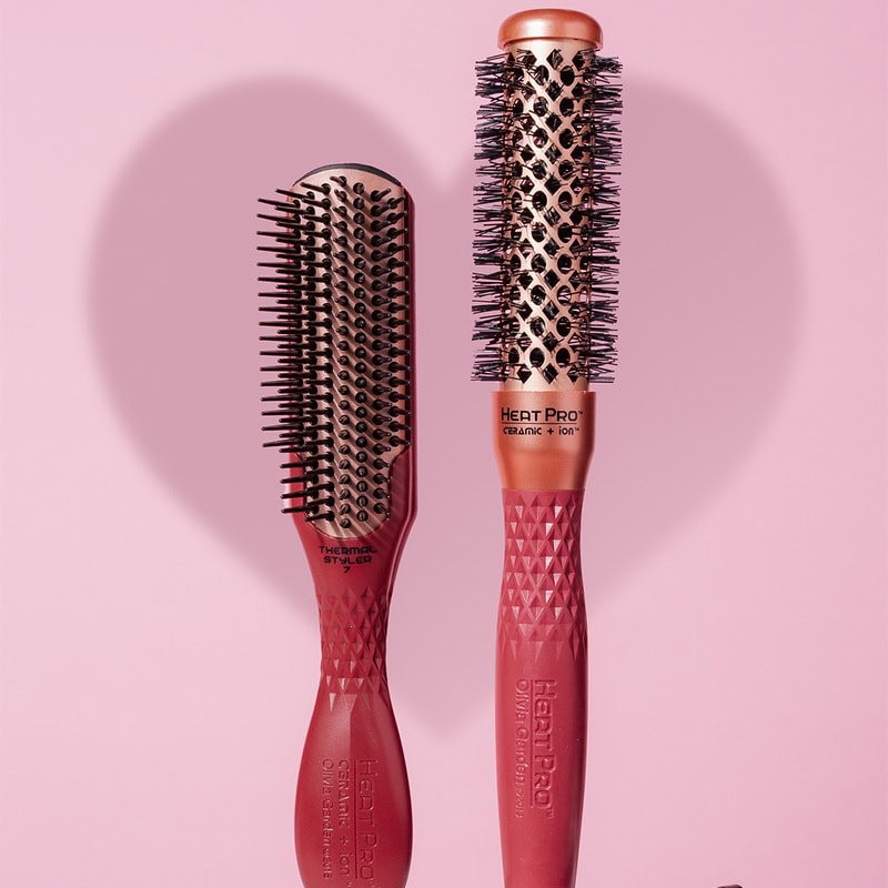 Olivia Garden HeatPro Ceramic & Ion Copper Thermal Brush Styler Collection - Image 7