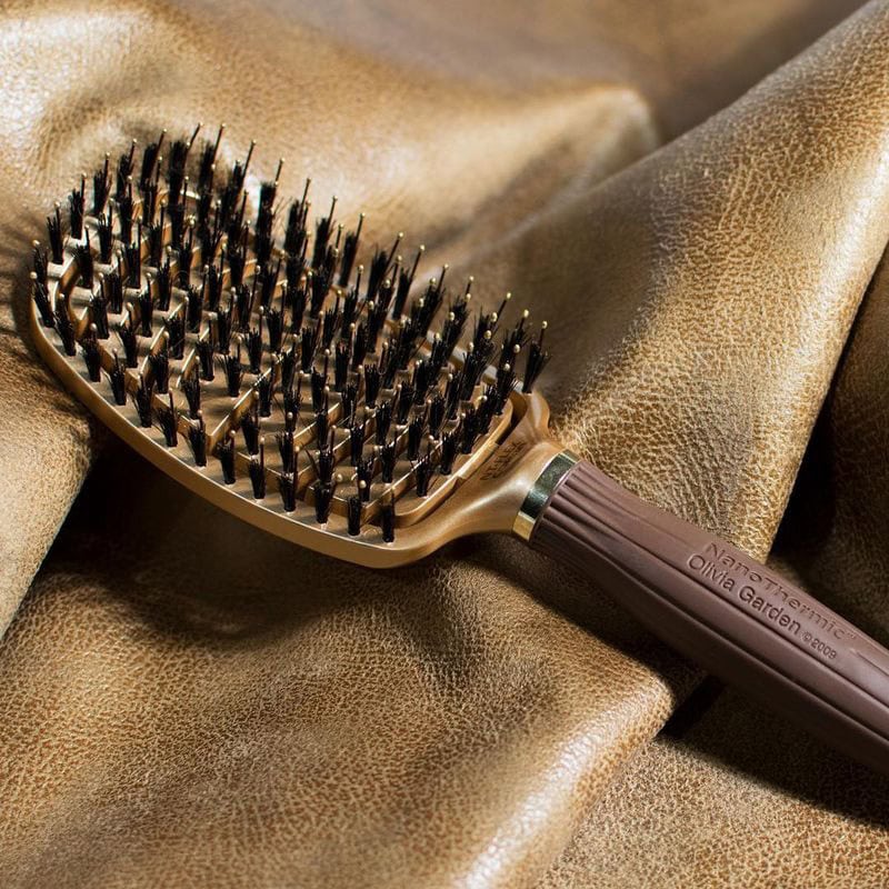 Olivia Garden NanoThermic Ceramic & Ion Flex Paddle Brush Collection - Image 8