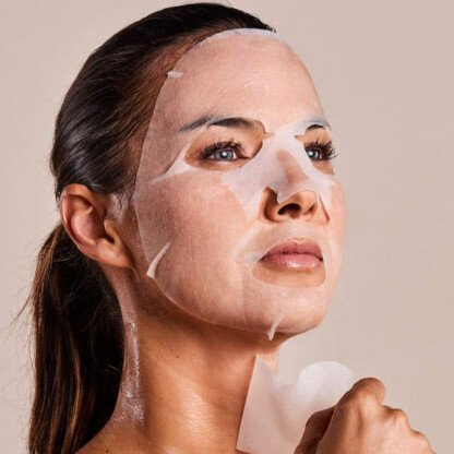Iroha Nature 100% Cotton Face & Neck Mask, Single - Image 5