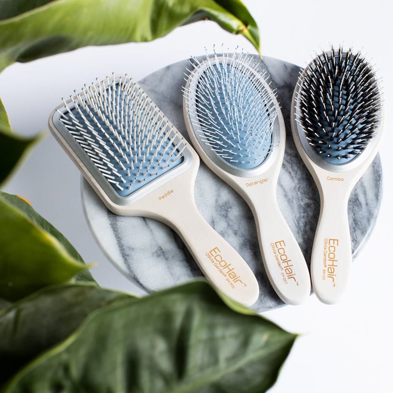 Olivia Garden EcoHair Thermal Bamboo Paddle & Cushion Brush Collection - Image 8
