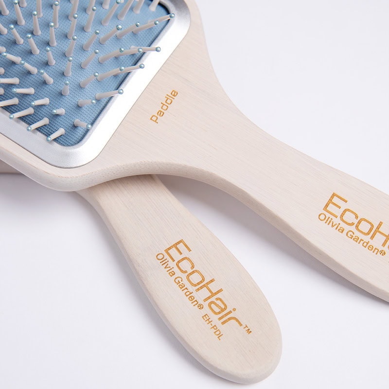 Olivia Garden EcoHair Thermal Bamboo Paddle & Cushion Brush Collection - Image 9