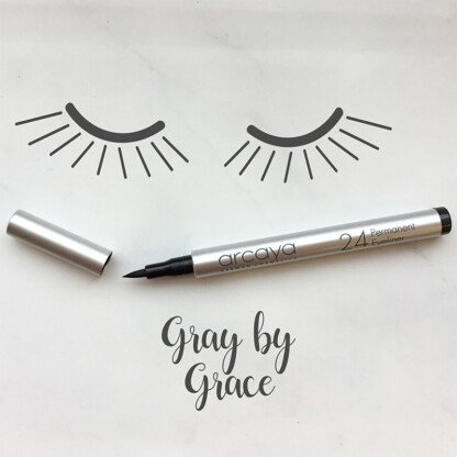 Arcaya Permanent Eyeliner, Gray By Grace, 1.5ml - Image 3