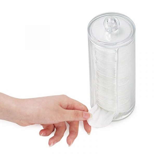 Beauty Pro Round Cotton Pad Dispenser, Empty Hairhouse Warehouse