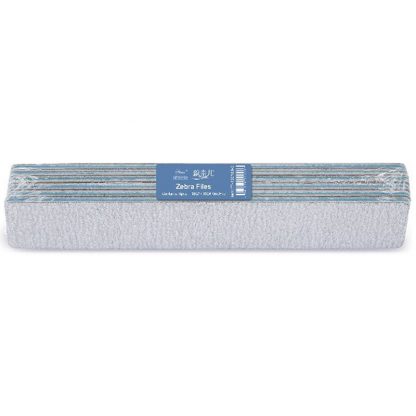 Professional Zebra Nail Files, 180/180 Grit, 6/Pack