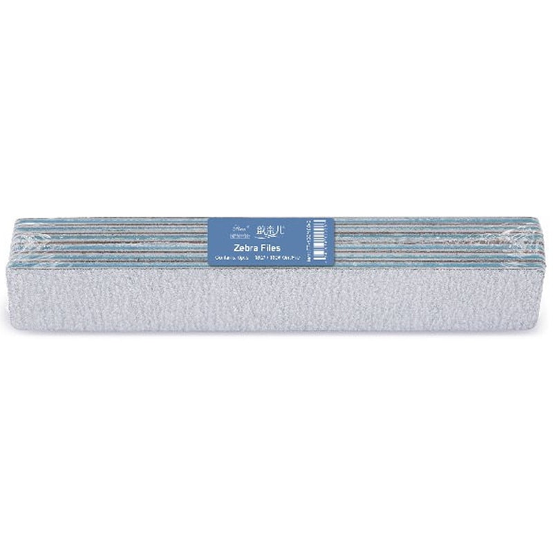 thumbnail image 2 of Zebra 180/180 Grit Professional Acrylic Nail Files - 7 Packs Of 50 (350 Total) 2 of 4