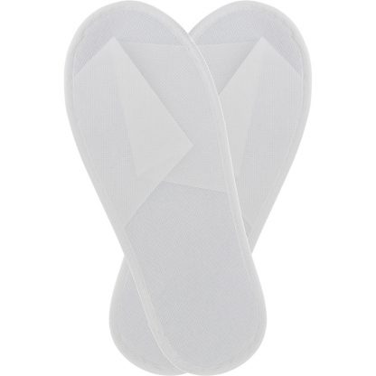 Beauty Pro Non-Woven Disposable Slippers, Pair, White