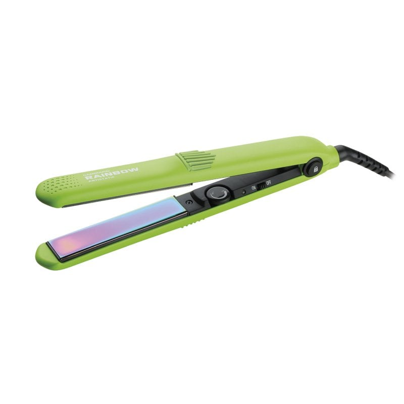 Gamma Più Rainbow Antistatic Digital Iron, Lime Green, 230ºC, 25.5mm