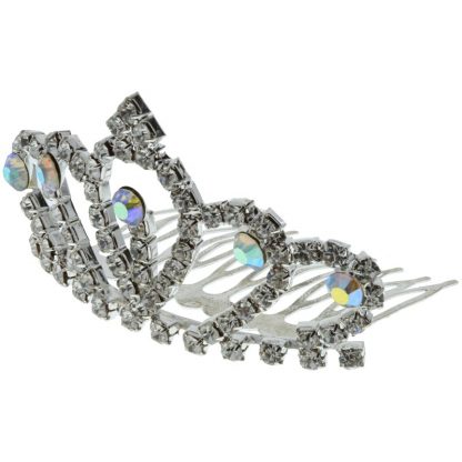 Diamante Crown Diamante Tiara Comb, Medium