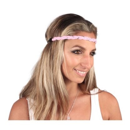 Single Braided Silver Weave Headband - Image 2
