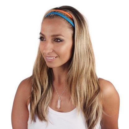 Girl's Double Headbands, Assorted Colours, 12/Pack