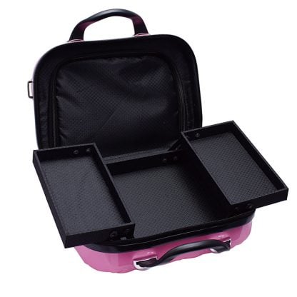 Beauty Make-Up Soft Case with Mirror, 1 Part, Empty - Image 2