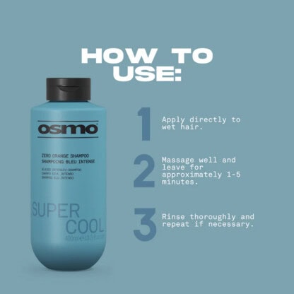 OSMO Super Cool Zero Orange Shampoo - Image 4