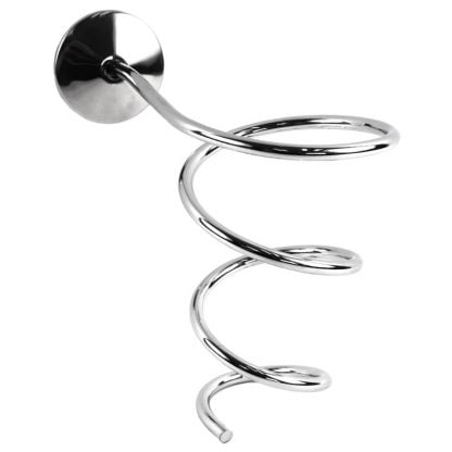Dryer Holder Wall Mountable Spiral with Screw Cover, Chrome