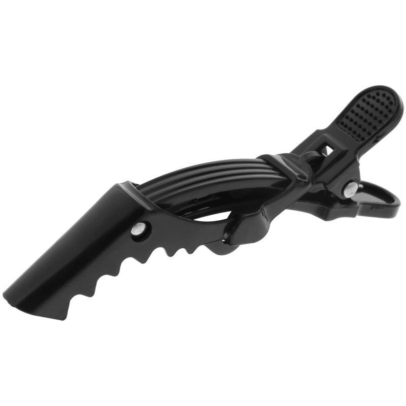 Beauty Pro Sectioning Croc Clips - Medium with Teeth, Black, 4/Pack, 8 ...