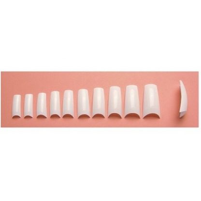 Sina Classical Clear Nail Tips, 10 Sizes, 100/Pack