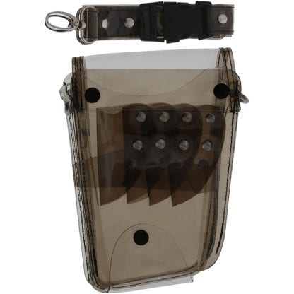 Scissor Pouch - Black/Clear Vinyl, Empty