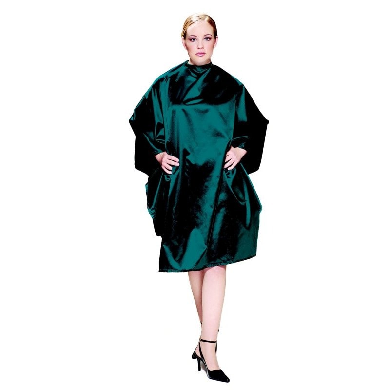 Olivia Garden Charm All Purpose Chemical Cape, Teal, Hooks