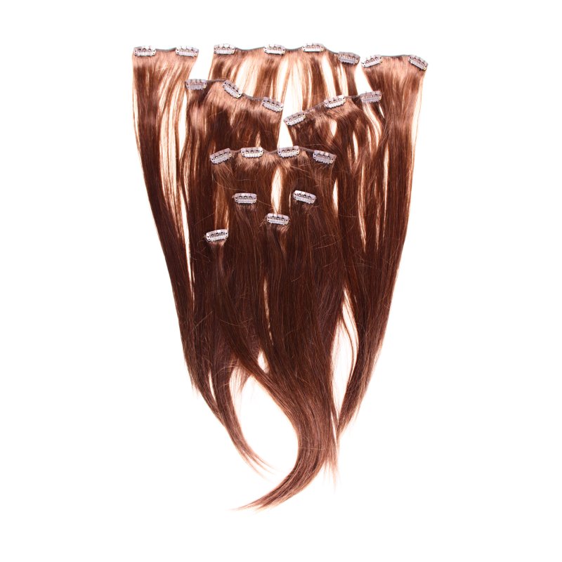 Clippex 100 Remy Human Hair ClipOn Straight Set, 10 Pieces Hairhouse
