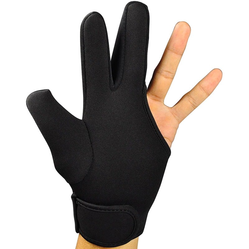 HairPro Heat Resistant Glove, 2 Fingers & Thumb, Black - Hairhouse Warehouse
