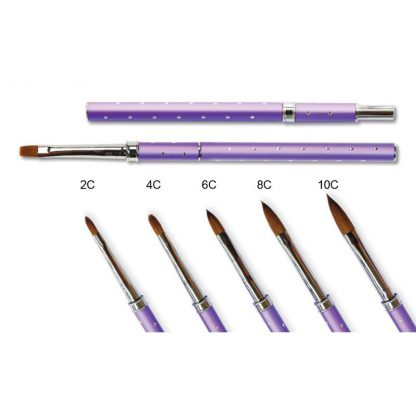 Acrylic Brush Brown Bristles