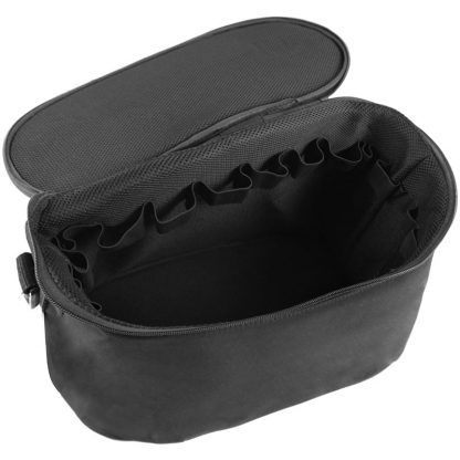 Beauty Carry Bag with Sleeves, Black, Empty - Image 2