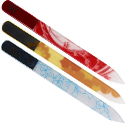 Beauty Pro Colourful Glass Nail File, 135mm