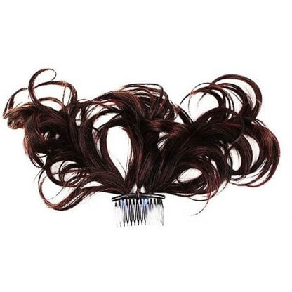 EMMA Synthetic Hair Piece Curly on Wire, 30cm
