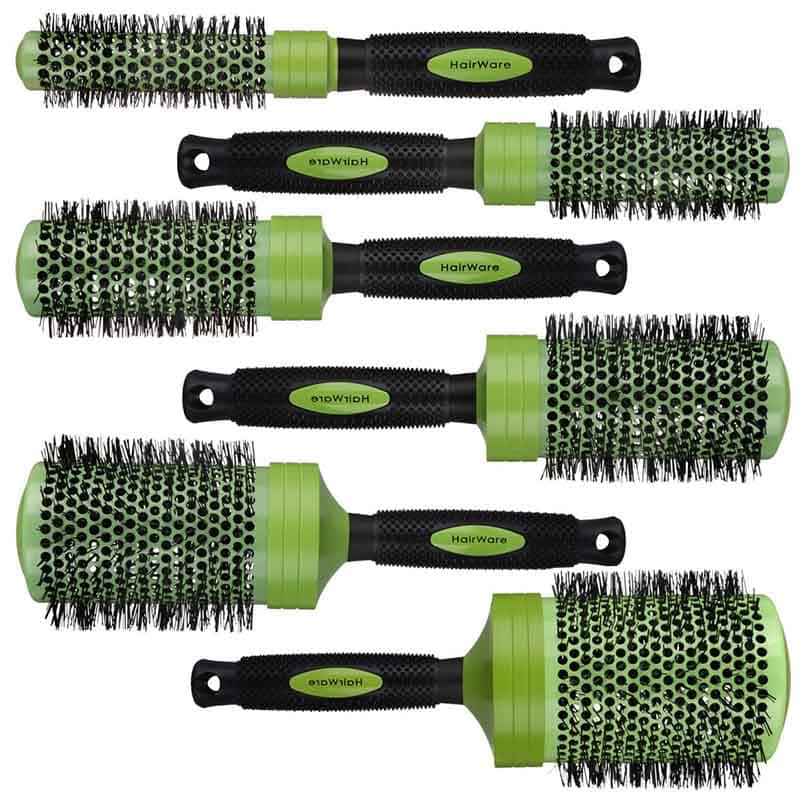 Hairware Ceramic & Ion Green Brush Collection Hairhouse Warehouse