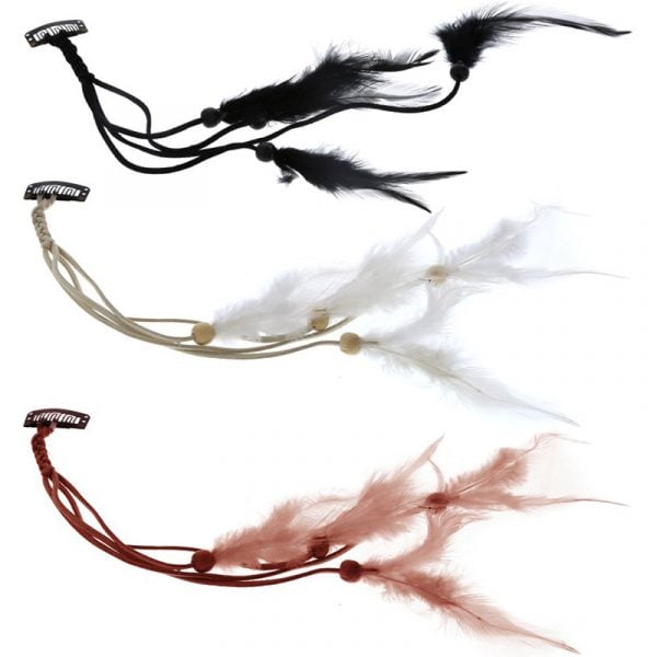 Leather ClipOn Hair Extension Feathers Hairhouse Warehouse