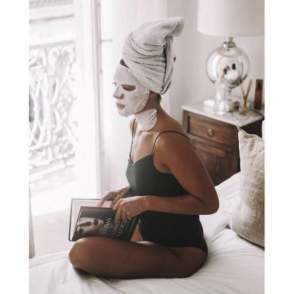 Iroha Nature 100% Cotton Face & Neck Mask, Single - Image 2