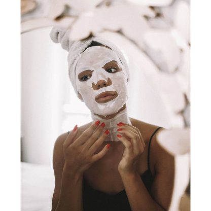 Iroha Nature 100% Cotton Face & Neck Mask, Single - Image 3