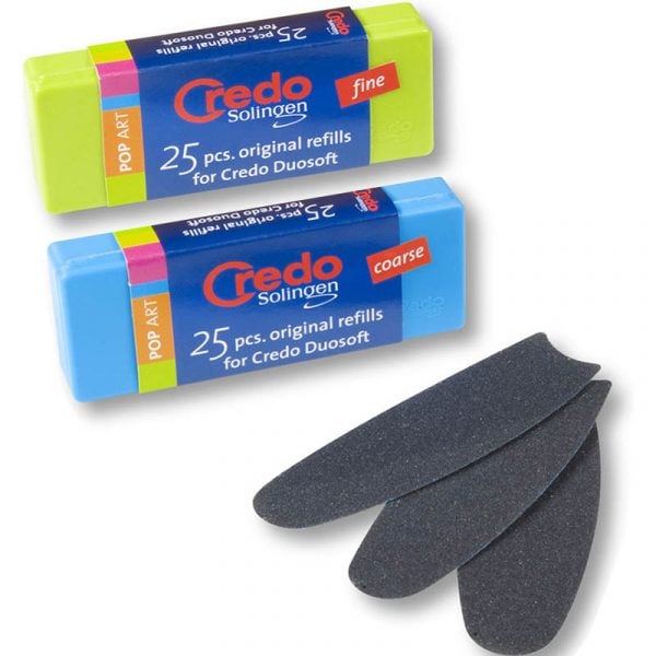 Credo Solingen Foot File Refills, 25/Pack Hairhouse Warehouse
