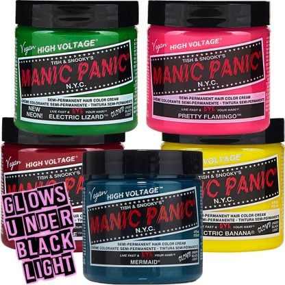 Manic Panic High Voltage Glowtones Semi-Permanent Hair Color Cream, 118ml