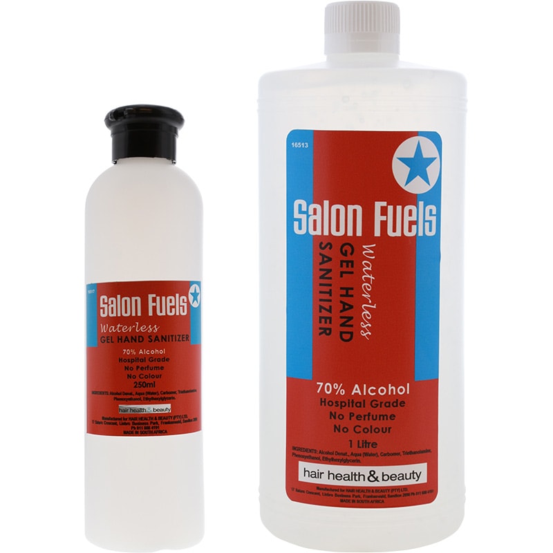 Salon Fuels Waterless Gel Hand Sanitizer, 70 Alcohol Hairhouse Warehouse