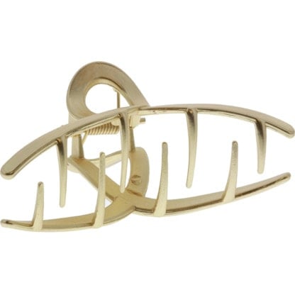 Metallic Hair Claw Clip, Gold, 7.5cm