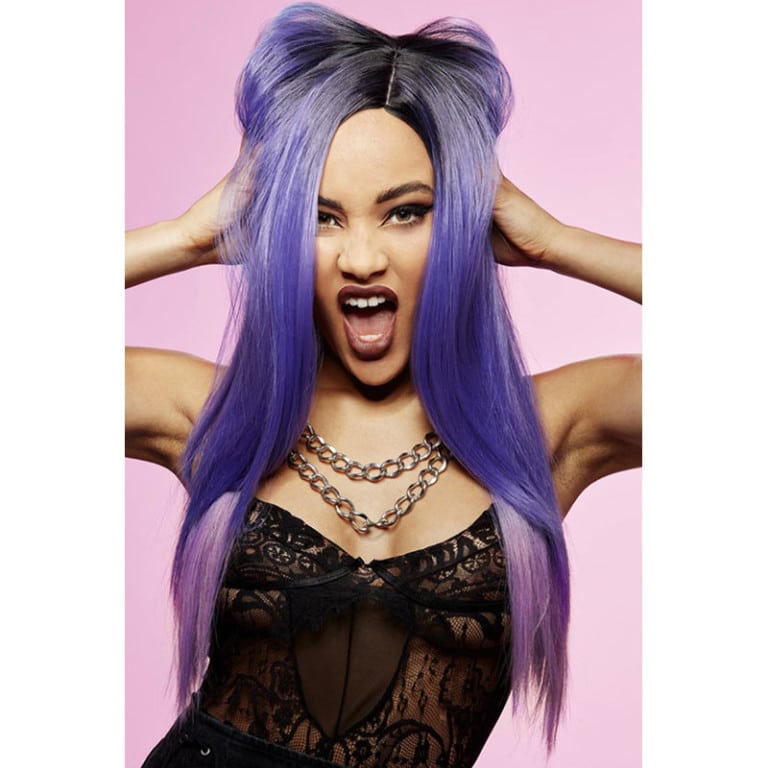 Manic Panic® Pink Passion Ombre Curl Girl Wig Adult main image 0