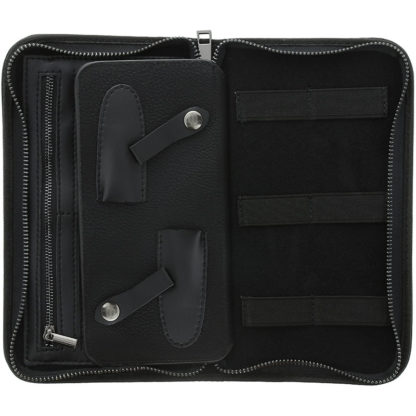 Scissor Bag with Square Rivets, Black, Empty - Image 4
